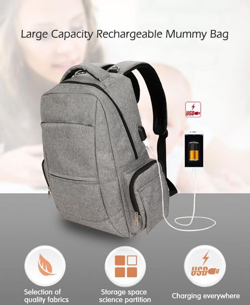diaper bags large capacity usb rechargeable baby nappy bag travel backpack lapstrolleer mummy maternity nursing handbag
diaper bags large capacity usb rechargeable baby nappy bag travel backpack lapstrolleer mummy maternity nursing handbag