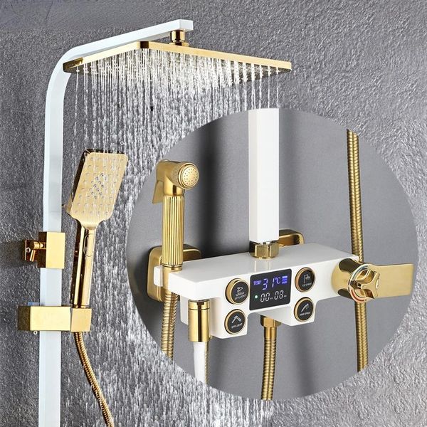 bathroom shower sets digital set smart thermostatic led system wall mount cold mixer bath faucet square head spa rain tap
bathroom shower sets digital set smart thermostatic led system wall mount cold mixer bath faucet square head spa rain tap