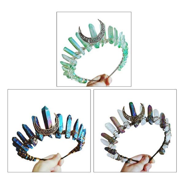 boho vintage witch tiara faux raw crystal headband alloy moon angel aura crown f3md
boho vintage witch tiara faux raw crystal headband alloy moon angel aura crown f3md