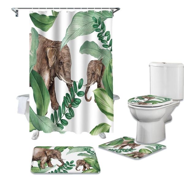 tropical plants africa elephant shower curtain set for bathroom bath mat rug carpet for toilet lid cover bathtub home decor gift
tropical plants africa elephant shower curtain set for bathroom bath mat rug carpet for toilet lid cover bathtub home decor gift