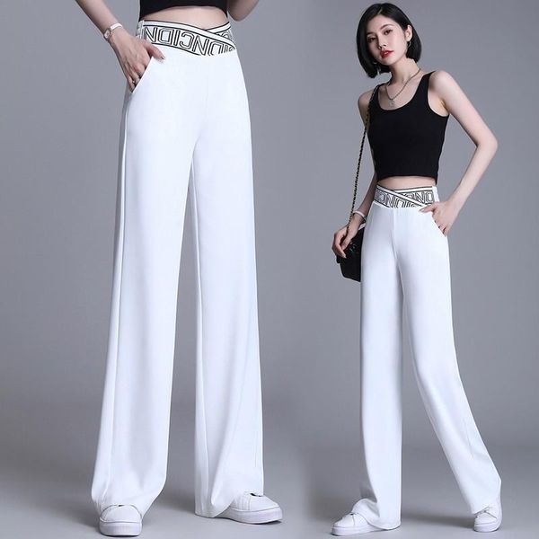 women's pants & capris white wide leg pant women 2021 summer thin cross letter elastic waist straight long streetwear loose high trouse, Black;white
women's pants & capris white wide leg pant women 2021 summer thin cross letter elastic waist straight long streetwear loose high trouse, Black;white