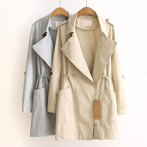 women's trench coats korean style casual coat for women autumn oversize mid-long mujer slim waist outwears femme a351, Tan;black
women's trench coats korean style casual coat for women autumn oversize mid-long mujer slim waist outwears femme a351, Tan;black
