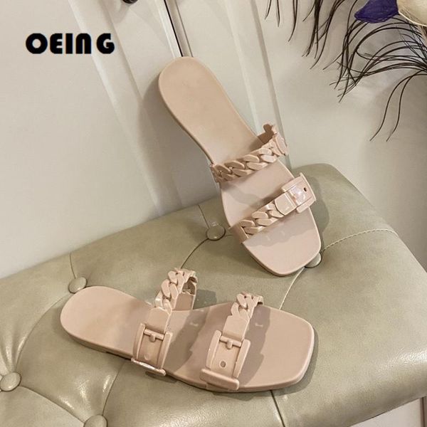 slippers women rubber slipper sandals flat buckle chain slides beach shoes brand design woman flip flops, Black
slippers women rubber slipper sandals flat buckle chain slides beach shoes brand design woman flip flops, Black