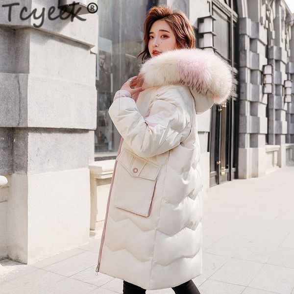tcyeek winter down jacket women long down coat female thick warm clothes 2019 ladies real raccoon fur hooded coats hiver 00031, Black
tcyeek winter down jacket women long down coat female thick warm clothes 2019 ladies real raccoon fur hooded coats hiver 00031, Black