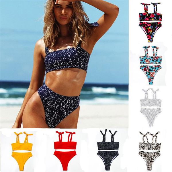 women's swimwear 2021 est women bikini set summer print leopard vintage padded bandeau swimsuit high waist bandage bathing biquinis spo, White;black
women's swimwear 2021 est women bikini set summer print leopard vintage padded bandeau swimsuit high waist bandage bathing biquinis spo, White;black