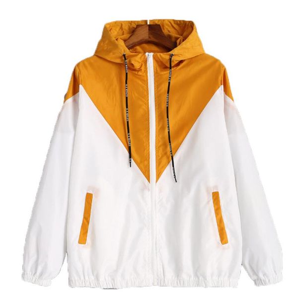 women's jackets women basic female striped zipper pockets casual long sleeves coats autumn hooded jacket two tone windbreaker, Black;brown
women's jackets women basic female striped zipper pockets casual long sleeves coats autumn hooded jacket two tone windbreaker, Black;brown