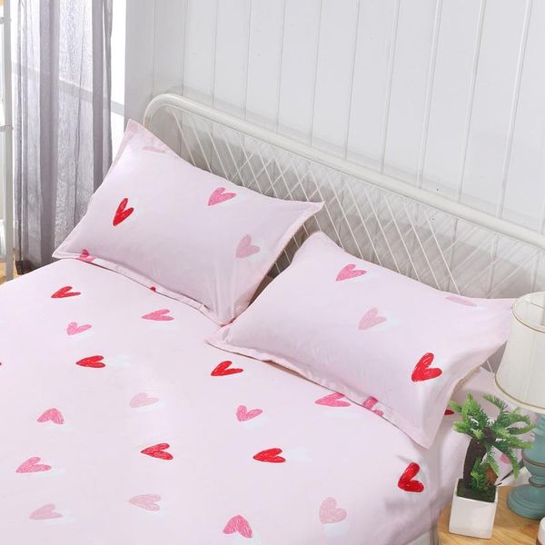 pillow case 1/2 pcs 48x74cm cotton printed pillowcase comfortable soft for bed hair drop