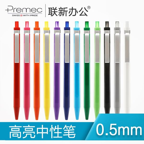 gel pens 5pcs switzerland premec candy bright pen p1003 solid color simple metal 0.5mm roller ball
gel pens 5pcs switzerland premec candy bright pen p1003 solid color simple metal 0.5mm roller ball