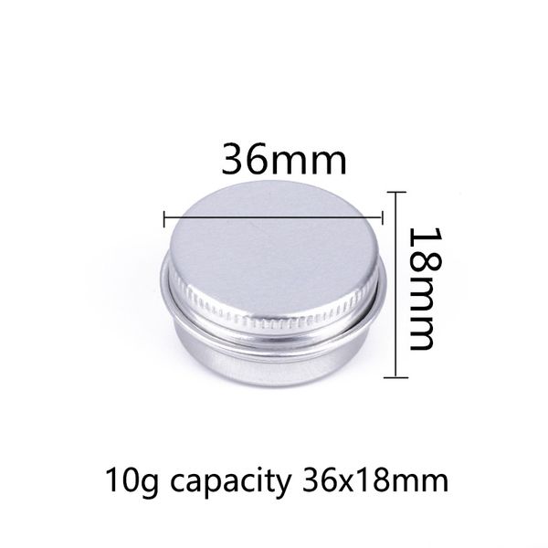 10g capacity 36x18mm empty refillable bottles aluminum round tin lip blam box silver cream case screw thread lid lipgloss container 1338
10g capacity 36x18mm empty refillable bottles aluminum round tin lip blam box silver cream case screw thread lid lipgloss container 1338