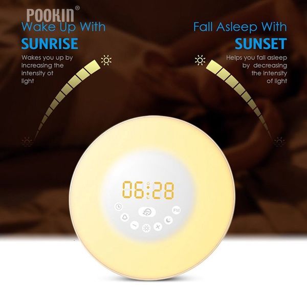 2021 new digital relgios de alarme eletrnico acordar fm rdio cama lmpada colorida simulada nascer do sol luz conduzida da noite gs7y
2021 new digital relgios de alarme eletrnico acordar fm rdio cama lmpada colorida simulada nascer do sol luz conduzida da noite gs7y