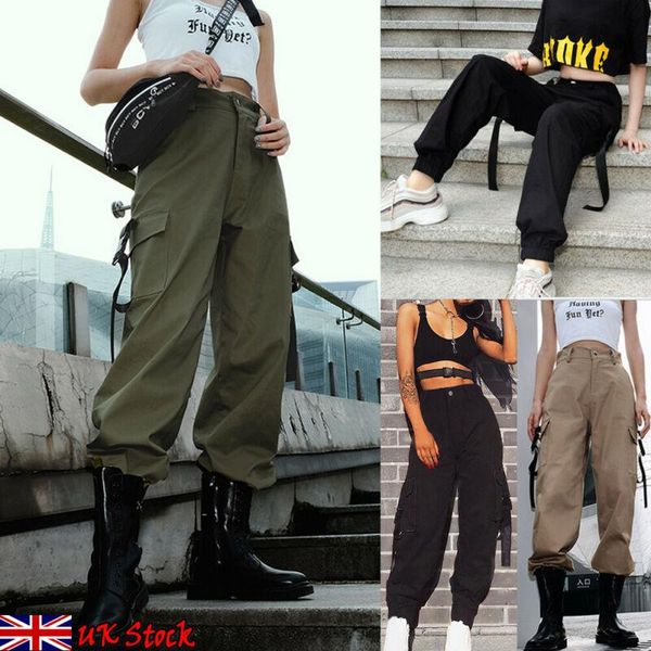 women's pants & capris women casual high waist army loose sports long hip hop dance military combat camouflage jogging hiking jeans tro, Black;white
women's pants & capris women casual high waist army loose sports long hip hop dance military combat camouflage jogging hiking jeans tro, Black;white