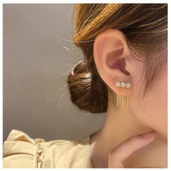 stud korea design fashion jewelry mesh crystal metal tassel earrings elegant feminine accessory, Golden;silver
stud korea design fashion jewelry mesh crystal metal tassel earrings elegant feminine accessory, Golden;silver