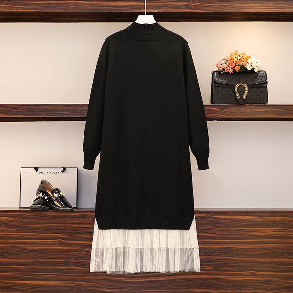 women 2021 frizzy winter knitted crocheted party black women's dress long sleeve shredded turtleneck dressed plus size cloth 3bnc, White
women 2021 frizzy winter knitted crocheted party black women's dress long sleeve shredded turtleneck dressed plus size cloth 3bnc, White
