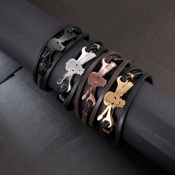 charm bracelets three layer pirate skull cowhide leather bracelet men trendy jewelry, Golden;silver
charm bracelets three layer pirate skull cowhide leather bracelet men trendy jewelry, Golden;silver