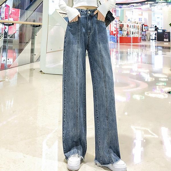 2021 spring new loose straight leg slimming draped trousers high waist wide leg jeans women nostalgic blue
2021 spring new loose straight leg slimming draped trousers high waist wide leg jeans women nostalgic blue