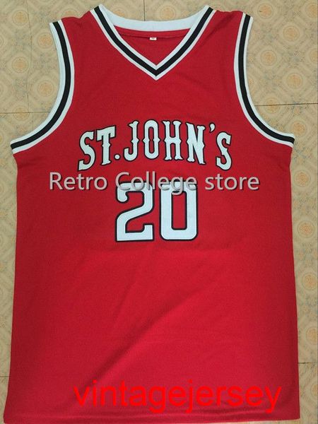 15 ron artest 20 chris mullin st john's college basketball jersey 100% double stitched customize any name and number, Black
15 ron artest 20 chris mullin st john's college basketball jersey 100% double stitched customize any name and number, Black