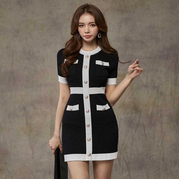 button knitted dress bodycon mini vestido club korean summer party elegant 2121 casual sweater robes clothes 210529, Black;gray
button knitted dress bodycon mini vestido club korean summer party elegant 2121 casual sweater robes clothes 210529, Black;gray