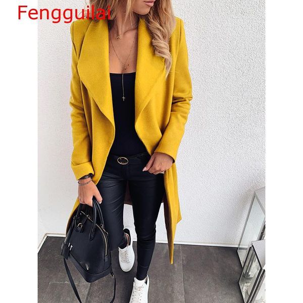 women's wool & blends women autumn winter solid plus size s-3xl streetwear bandage long sleeve woolen coat ladies casual slim thick out, Black
women's wool & blends women autumn winter solid plus size s-3xl streetwear bandage long sleeve woolen coat ladies casual slim thick out, Black