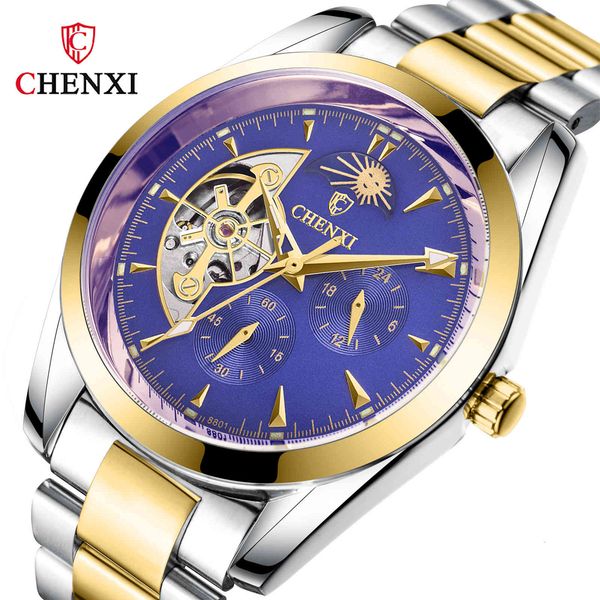 chenxi brand luxury automatic fashion complete steel mechanical watches gold design moon display men, Slivery;brown
chenxi brand luxury automatic fashion complete steel mechanical watches gold design moon display men, Slivery;brown