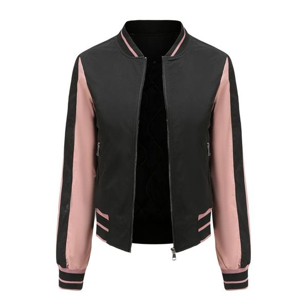 women's jackets spring and autumn jacket women striped long-sleeve stand collor korean coats female outwear casual suit slim fit windbr, Black;brown
women's jackets spring and autumn jacket women striped long-sleeve stand collor korean coats female outwear casual suit slim fit windbr, Black;brown