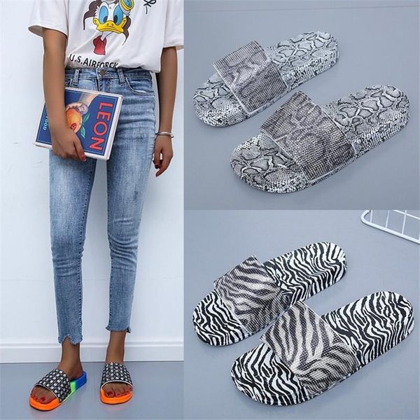 slippers classic designer summer women flat open toe fashion snake zebra pattern flip flops sandals platform beach shoes, Black
slippers classic designer summer women flat open toe fashion snake zebra pattern flip flops sandals platform beach shoes, Black