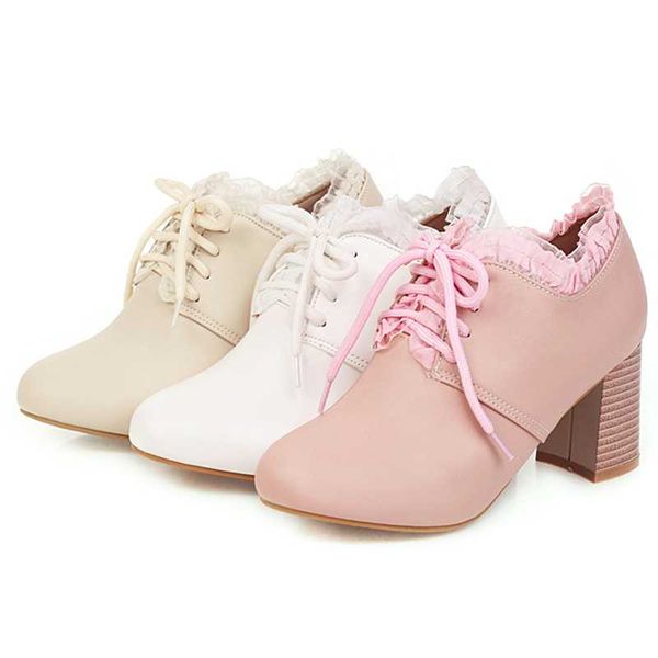 dress shoes agodor women high heels plus size lace up pumps 2021 elegant block heel office ladies work pink 42 43 44, Black
dress shoes agodor women high heels plus size lace up pumps 2021 elegant block heel office ladies work pink 42 43 44, Black