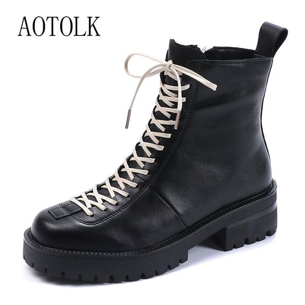 boots women ankle platform leather lace up wind thick short ladies combat motorcycle winter shoes size 35-40 arrival, Black
boots women ankle platform leather lace up wind thick short ladies combat motorcycle winter shoes size 35-40 arrival, Black