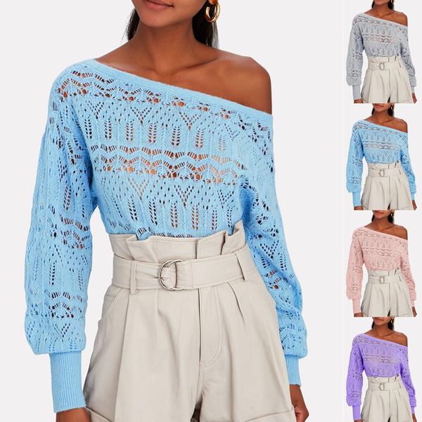 women's sweaters sweater fashion women clothes hollow out see through long sleeve woman solid color casual loose knitted sweather, White;black
women's sweaters sweater fashion women clothes hollow out see through long sleeve woman solid color casual loose knitted sweather, White;black