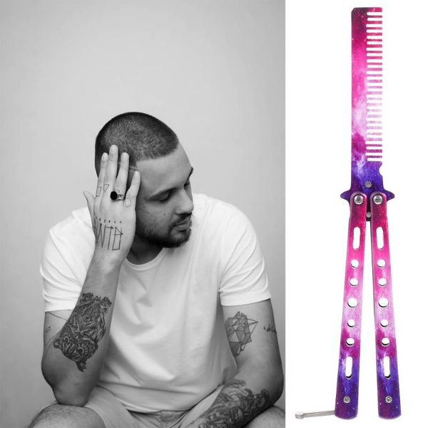 hair brushes outdoor sports stainless steel butterflies comb beginner training practice tools, Silver
hair brushes outdoor sports stainless steel butterflies comb beginner training practice tools, Silver