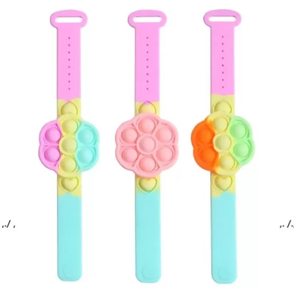 dhl fidget toys six leaf clover rotating wrist strap bracelet push bubble stress reliever children decompression
dhl fidget toys six leaf clover rotating wrist strap bracelet push bubble stress reliever children decompression