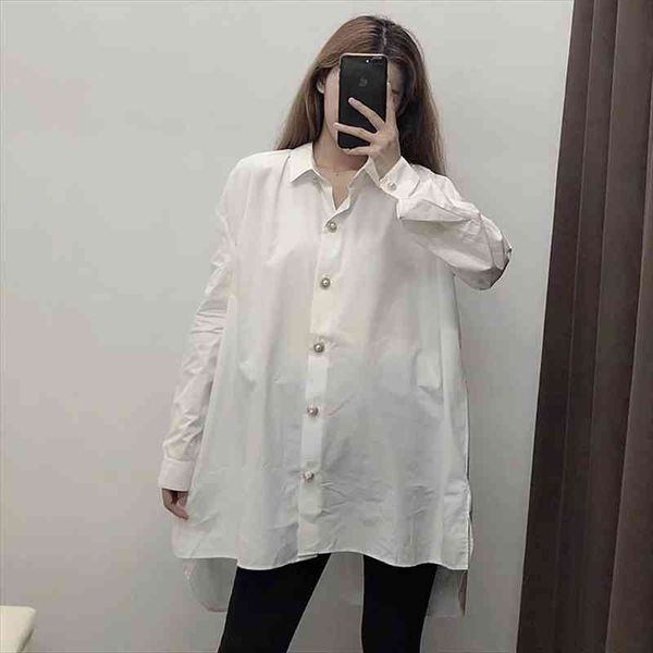 women cotton losse long white blouse female autumn casual single breasted shirts female fashion jewelry button long
women cotton losse long white blouse female autumn casual single breasted shirts female fashion jewelry button long