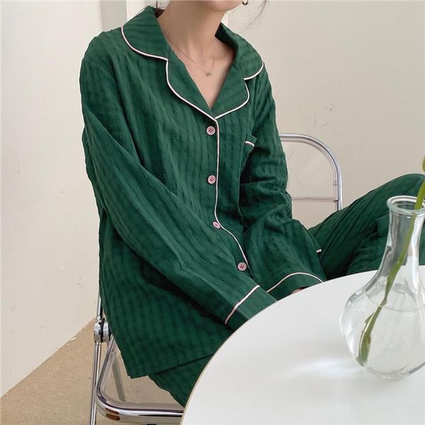 soft pajamas set fashion women sleepwear loose long sleeve autumn pants cardigan homewear, Black;red
soft pajamas set fashion women sleepwear loose long sleeve autumn pants cardigan homewear, Black;red