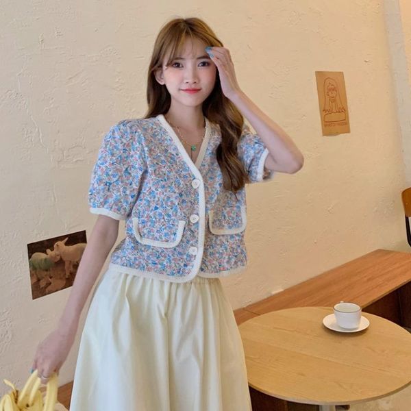 women's blouses & shirts french retro short-sleeved blouse female summer style korean flower shirt short section hepburn temperament wo, White
women's blouses & shirts french retro short-sleeved blouse female summer style korean flower shirt short section hepburn temperament wo, White