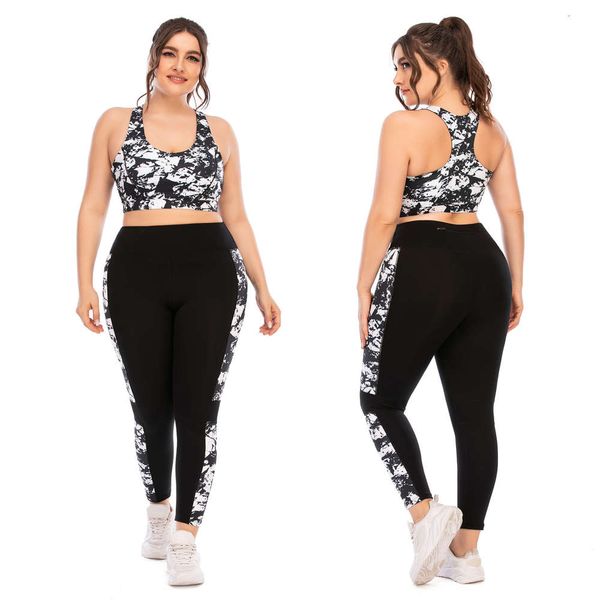 fitness large size yoga suit tight barbie pants sports bra aoshili 12033 + 12034, Gray
fitness large size yoga suit tight barbie pants sports bra aoshili 12033 + 12034, Gray