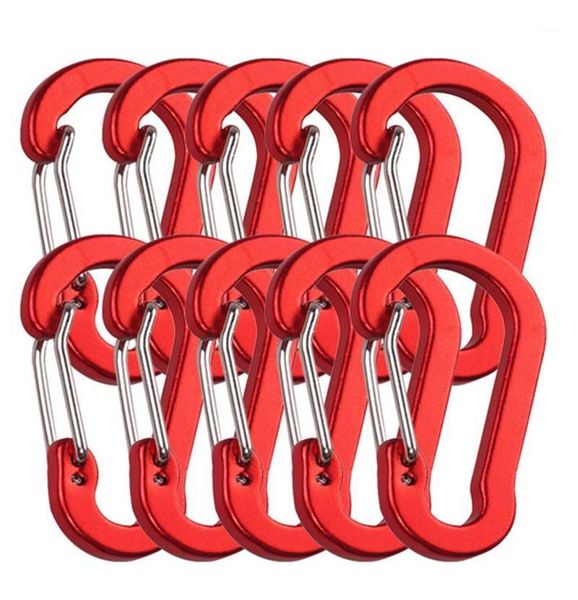 10pcs carabiners aluminum alloy d carabiner spring snap clip hooks keychain climbing for keys camping tools cords, slings and webbing1
10pcs carabiners aluminum alloy d carabiner spring snap clip hooks keychain climbing for keys camping tools cords, slings and webbing1
