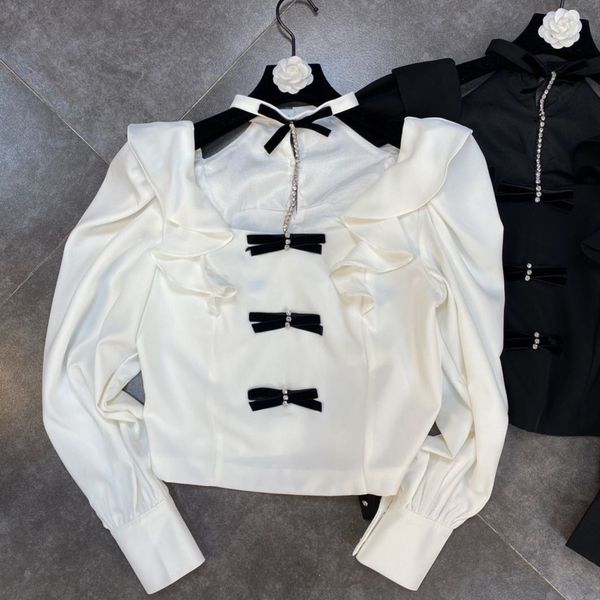 2021 Spring Newcomers Soldi Color Round Collar Sleeve Long Bow Button Plied Sexy T-shirt Style 1yqn, White
2021 Spring Newcomers Soldi Color Round Collar Sleeve Long Bow Button Plied Sexy T-shirt Style 1yqn, White