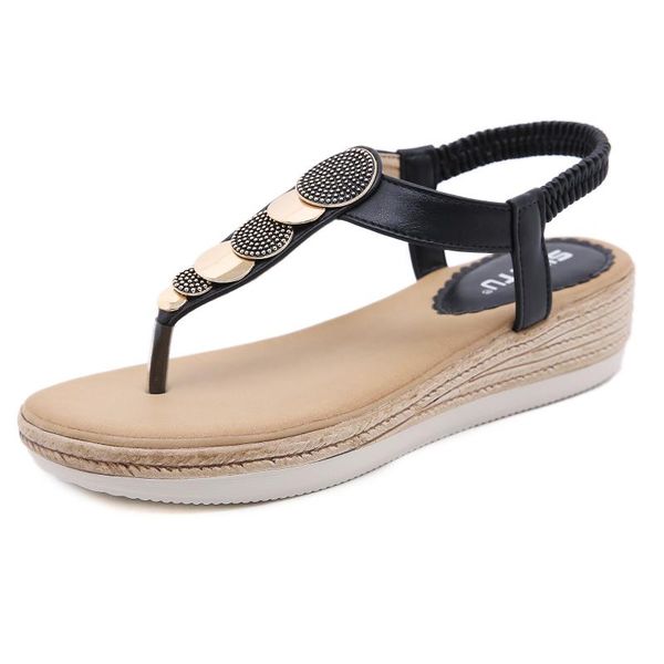 sandals women's sandals, 2021 summer, bohemian, shoes, comfortable, wedge, thick sole, metal, flip-flops, Black
sandals women's sandals, 2021 summer, bohemian, shoes, comfortable, wedge, thick sole, metal, flip-flops, Black