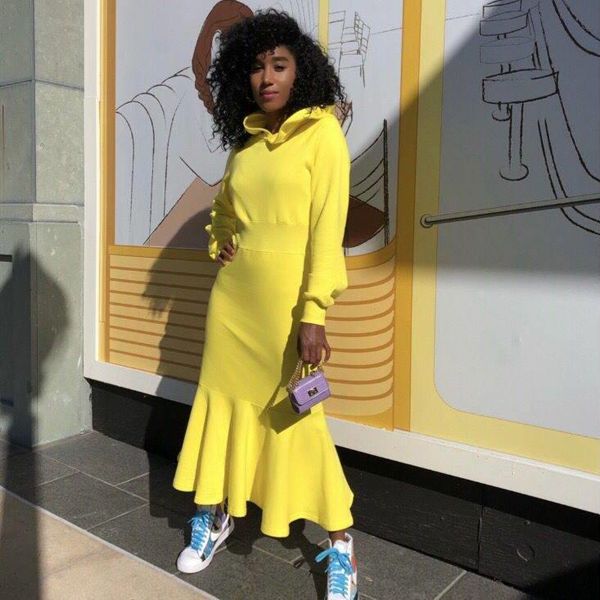 casual dresses women fashion spring autumn slim fit hoodies long sleeve high waist ruffles pullover yellow dating wear, Black;gray
casual dresses women fashion spring autumn slim fit hoodies long sleeve high waist ruffles pullover yellow dating wear, Black;gray