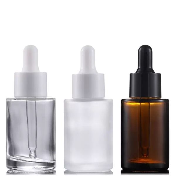 30ml glass essential oil perfume bottles liquid reagent pipette dropper bottle flat shoulder cylindrical bottle clear/frosted/amber
30ml glass essential oil perfume bottles liquid reagent pipette dropper bottle flat shoulder cylindrical bottle clear/frosted/amber