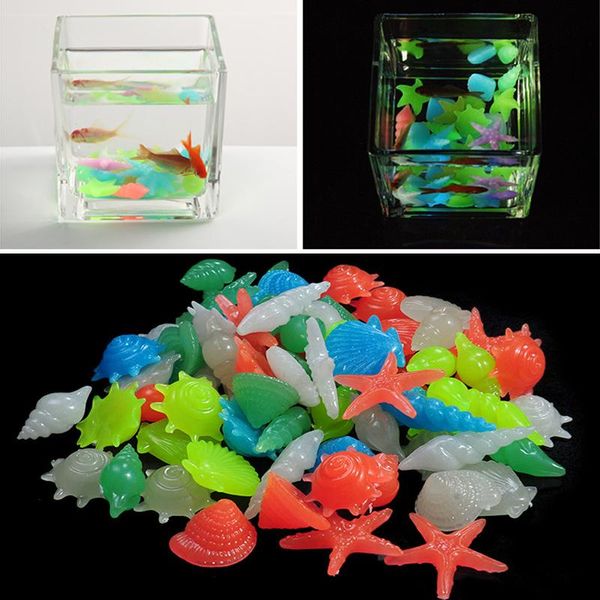 25/50 pcs glow in the dark stones starfish conch shell shaped decorative garden aquarium fish tank pool landscape luminous stone
25/50 pcs glow in the dark stones starfish conch shell shaped decorative garden aquarium fish tank pool landscape luminous stone