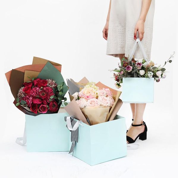 gift wrap 100 pcs paper bag flower box handy bags handbag valentine's day rose boxes for festival party decoration
gift wrap 100 pcs paper bag flower box handy bags handbag valentine's day rose boxes for festival party decoration