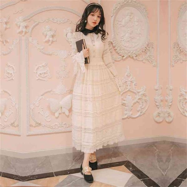 long sleeve band dress summer lace women maxi vintage white evening party tunic fairy female vestidos 210603, Black;gray
long sleeve band dress summer lace women maxi vintage white evening party tunic fairy female vestidos 210603, Black;gray