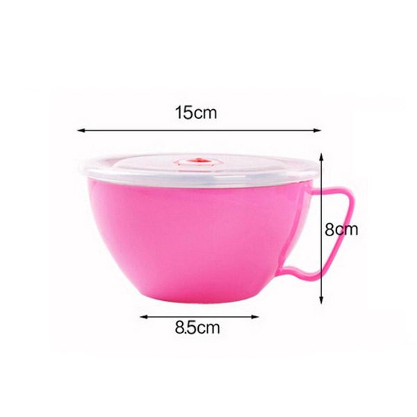 bowls 600ml noodle bowl with lid handle stainless steel plastic leak-proof container clh@8
bowls 600ml noodle bowl with lid handle stainless steel plastic leak-proof container clh@8