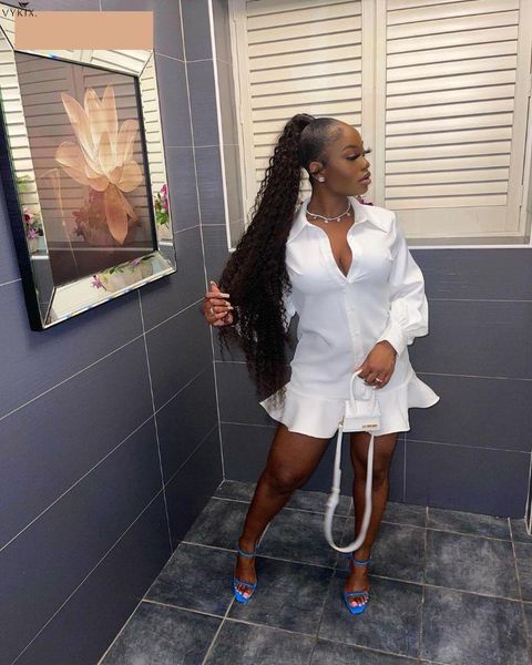 casual dresses fashion women mini dress solid full sleeve turn-down collar single breasted ruffles straight white vestidos autumn, Black;gray
casual dresses fashion women mini dress solid full sleeve turn-down collar single breasted ruffles straight white vestidos autumn, Black;gray