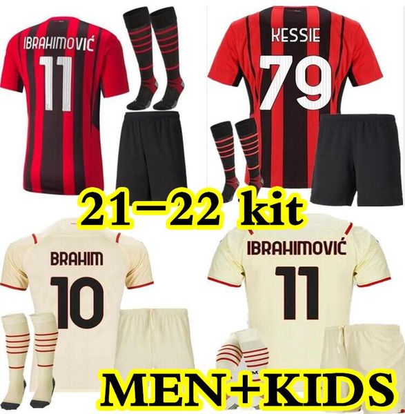 + kids kit with socks ac 21 22 ibrahimovic milan soccer jersey brahim bennacer kessie romagnoli 2021 2022 football shirt tonali rebic maillo, Black
+ kids kit with socks ac 21 22 ibrahimovic milan soccer jersey brahim bennacer kessie romagnoli 2021 2022 football shirt tonali rebic maillo, Black