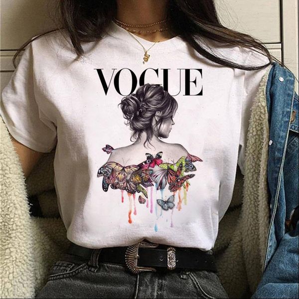 women womens t shirt harajuku watercolor butterfly girl print short sleeve vogue female tee, White
women womens t shirt harajuku watercolor butterfly girl print short sleeve vogue female tee, White