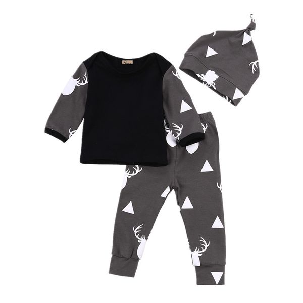 christmas baby boys baby girl clothes deer t-shirt +pants leggings hat 3pcs infant kids xmas outfits set, White
christmas baby boys baby girl clothes deer t-shirt +pants leggings hat 3pcs infant kids xmas outfits set, White