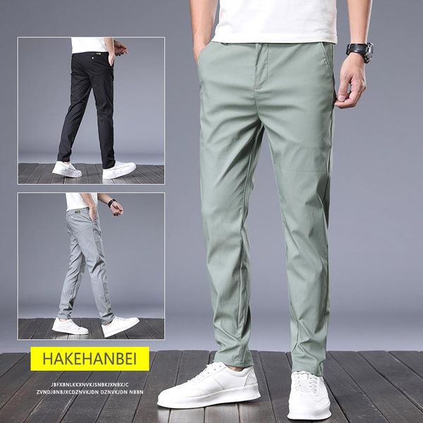 men's pants spring summer pure cotton thin casual solid color stretch straight-leg men fashion jogging, Black
men's pants spring summer pure cotton thin casual solid color stretch straight-leg men fashion jogging, Black