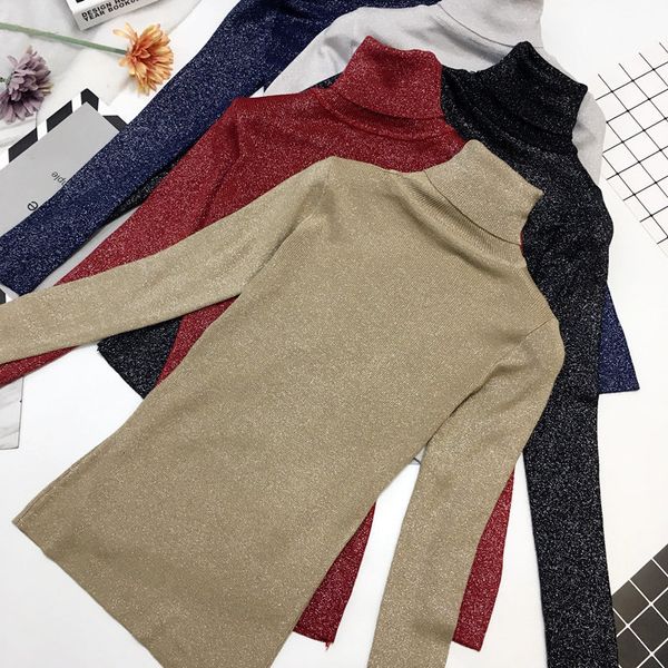 new amazing 2021 sparkling turtleneck sweater women autumn winter tight jumper pull femme basic sweaters sk3n, White;black
new amazing 2021 sparkling turtleneck sweater women autumn winter tight jumper pull femme basic sweaters sk3n, White;black