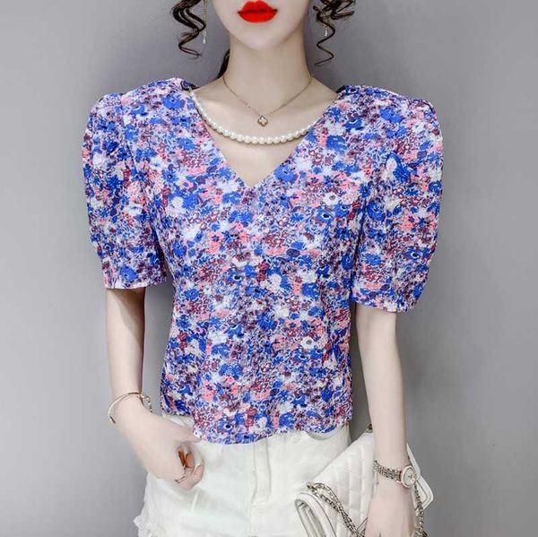 summer korean women fashion temperament v-neck puff sleeve western style shirt 210531, White
summer korean women fashion temperament v-neck puff sleeve western style shirt 210531, White